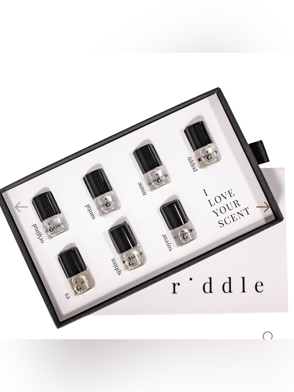 Riddle Perfume Sample Set